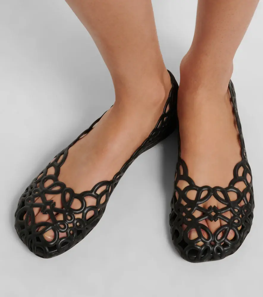 Loewe Petal Anagram leather ballet flats | Thumbnail 6