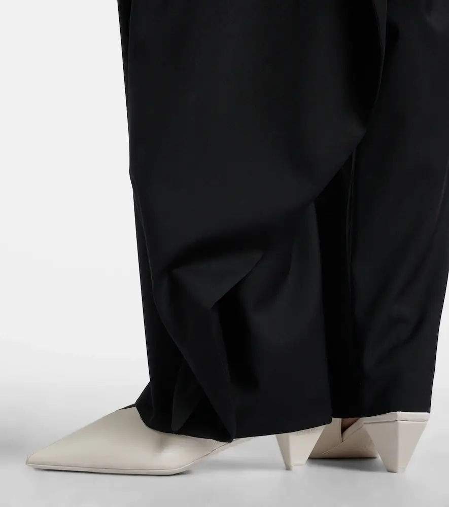 Loewe Origami Cubic leather slingback pumps | Thumbnail 6