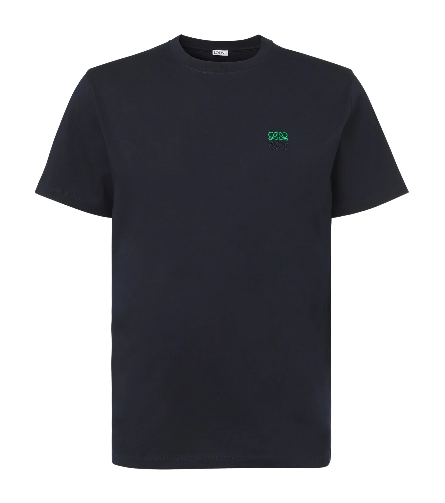 Logo embroidered cotton T-shirt