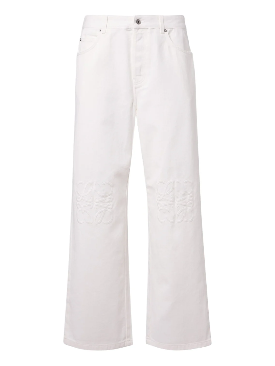 Anagram wide-leg jeans