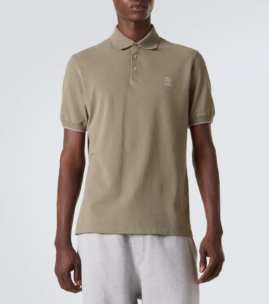 Brunello Cucinelli Logo cotton piqué polo shirt | Thumbnail 2 Brunello Cucinelli Logo cotton piqué polo shirt | Thumbnail 2