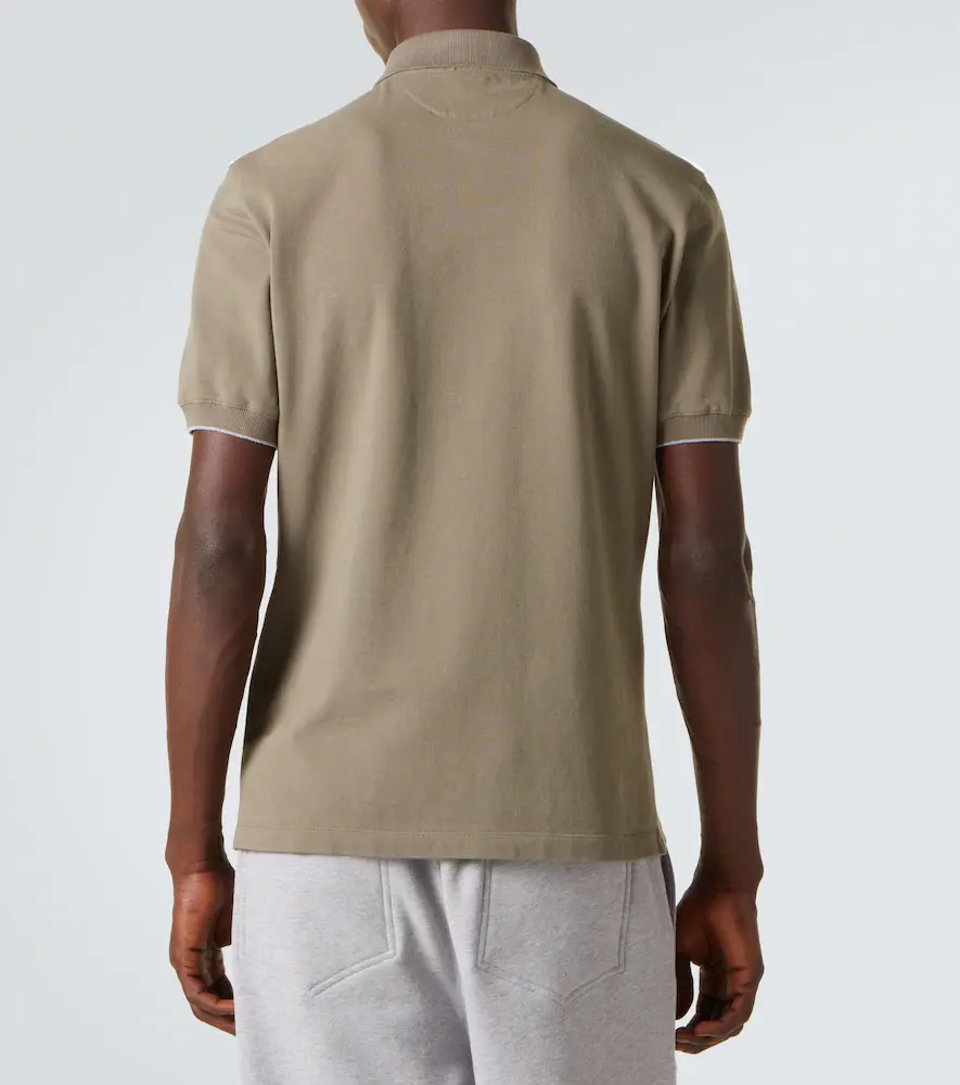 Brunello Cucinelli Logo cotton piqué polo shirt | Thumbnail 4 Brunello Cucinelli Logo cotton piqué polo shirt | Thumbnail 4