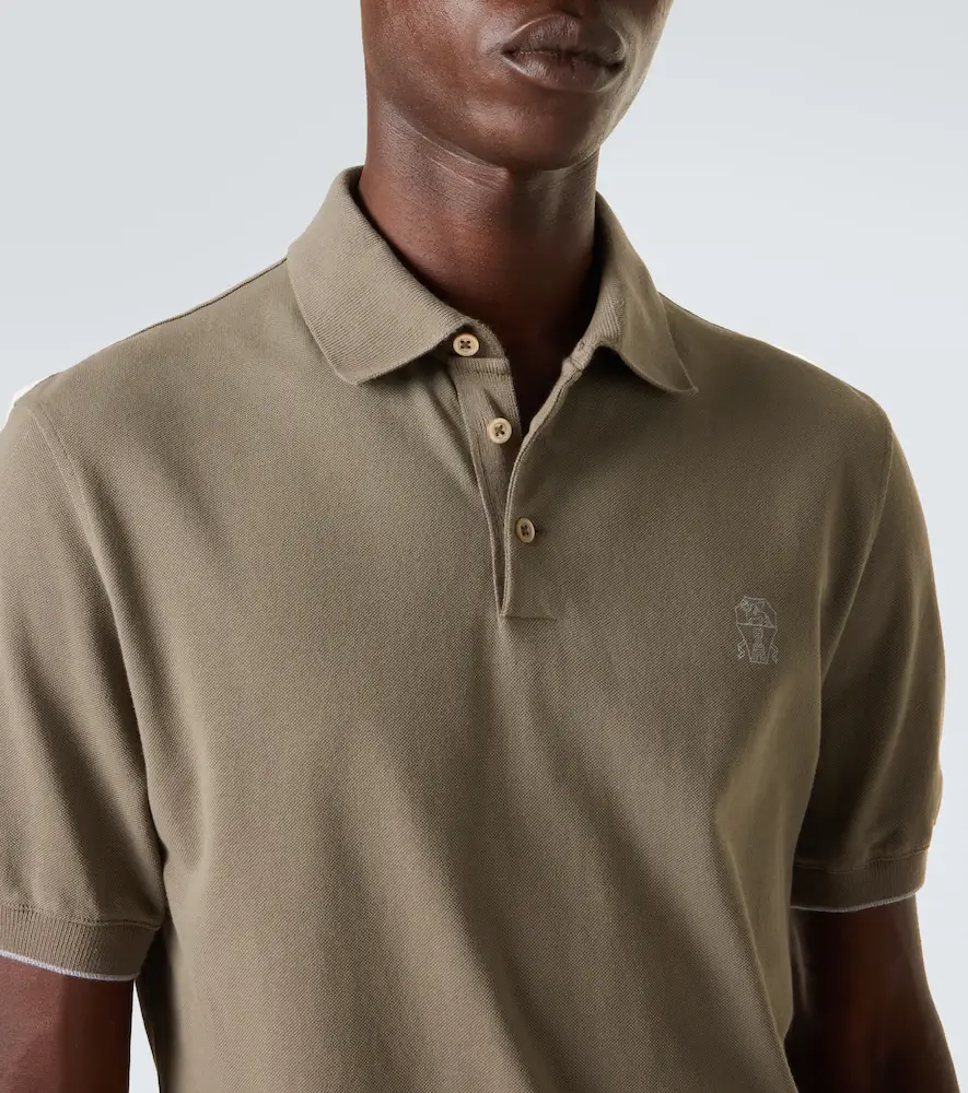 Brunello Cucinelli Logo cotton piqué polo shirt | Thumbnail 5 Brunello Cucinelli Logo cotton piqué polo shirt | Thumbnail 5