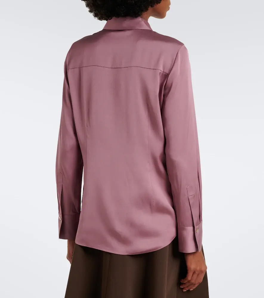 Vince Silk-blend shirt | Thumbnail 4 Vince Silk-blend shirt | Thumbnail 4