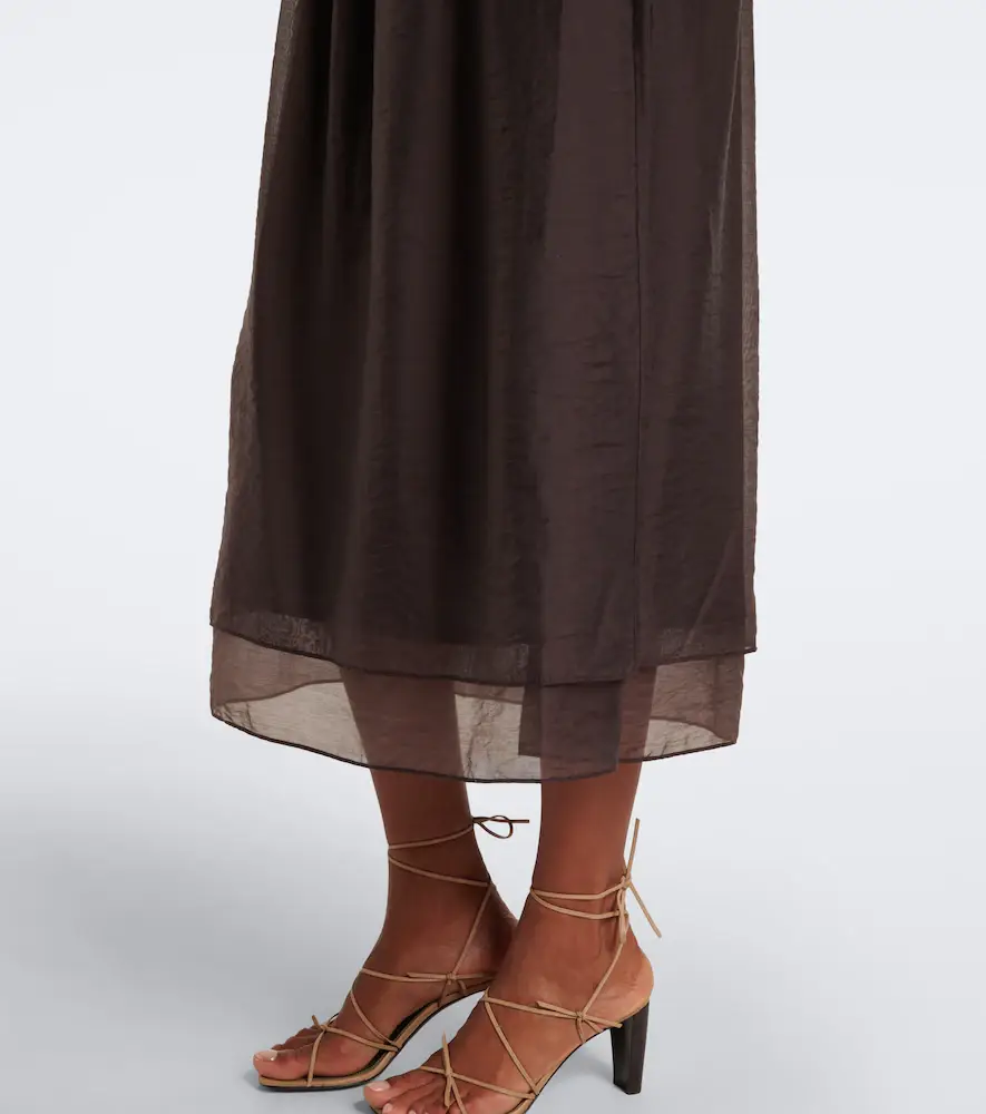 Vince Shirred rIbbed-knit midi dress | Thumbnail 3 Vince Shirred rIbbed-knit midi dress | Thumbnail 3