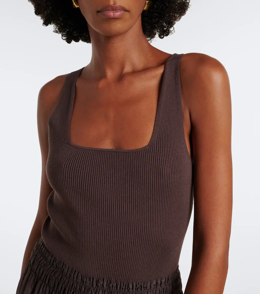 Vince Shirred rIbbed-knit midi dress | Thumbnail 5 Vince Shirred rIbbed-knit midi dress | Thumbnail 5