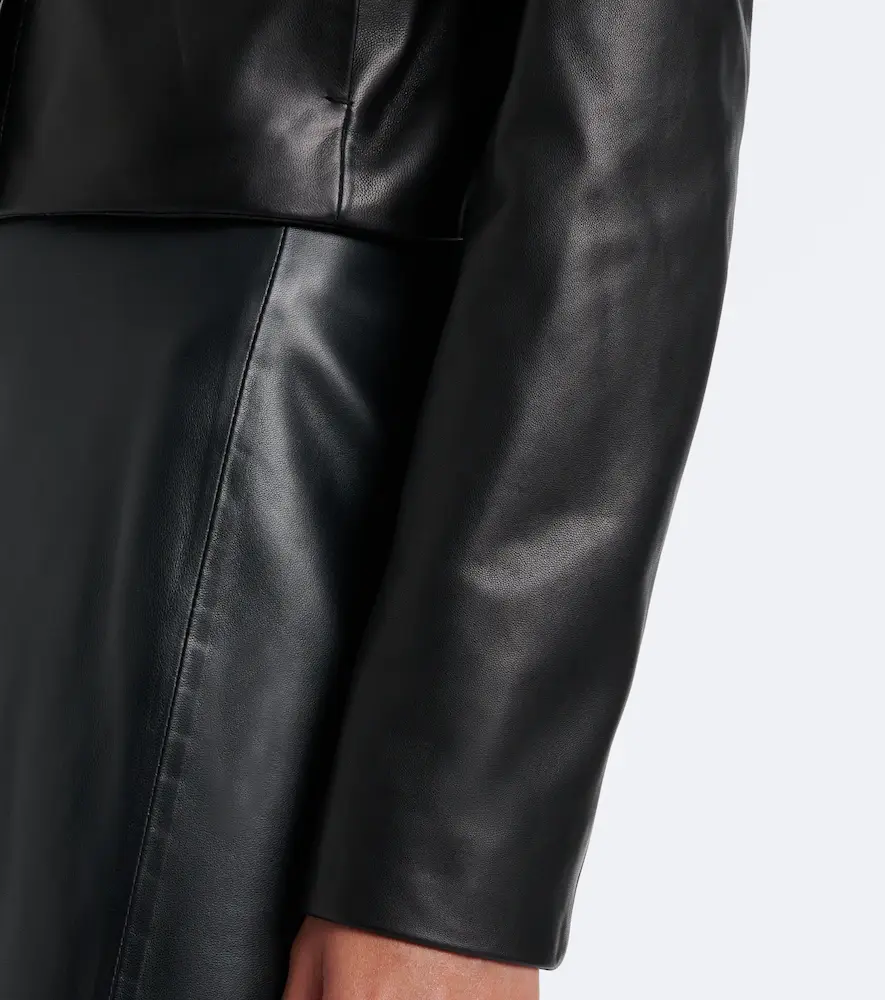 Vince Cropped leather jacket | Thumbnail 7 Vince Cropped leather jacket | Thumbnail 7