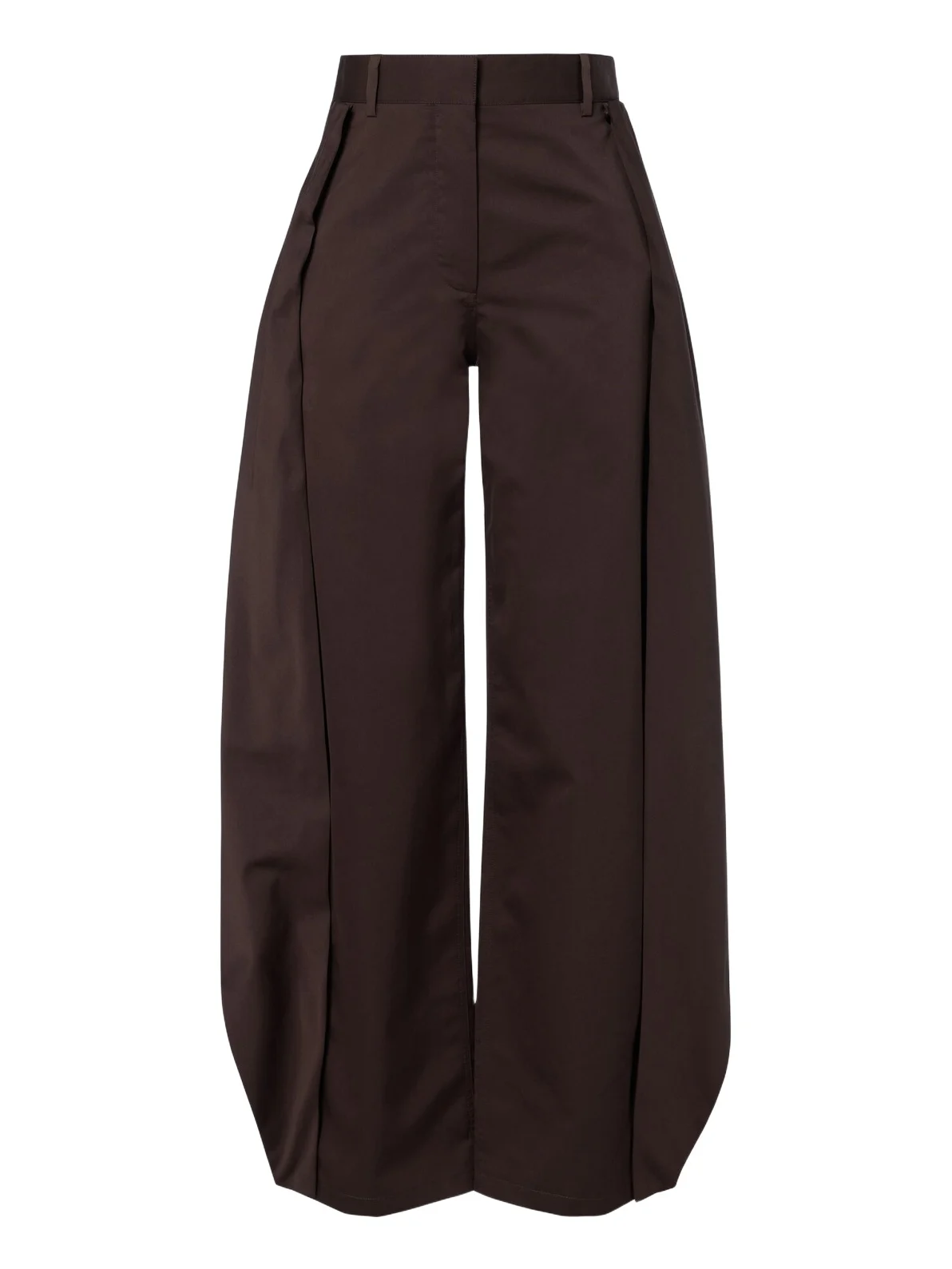 Cotton and silk gabardine barrel-leg pants Cotton and silk gabardine barrel-leg pants