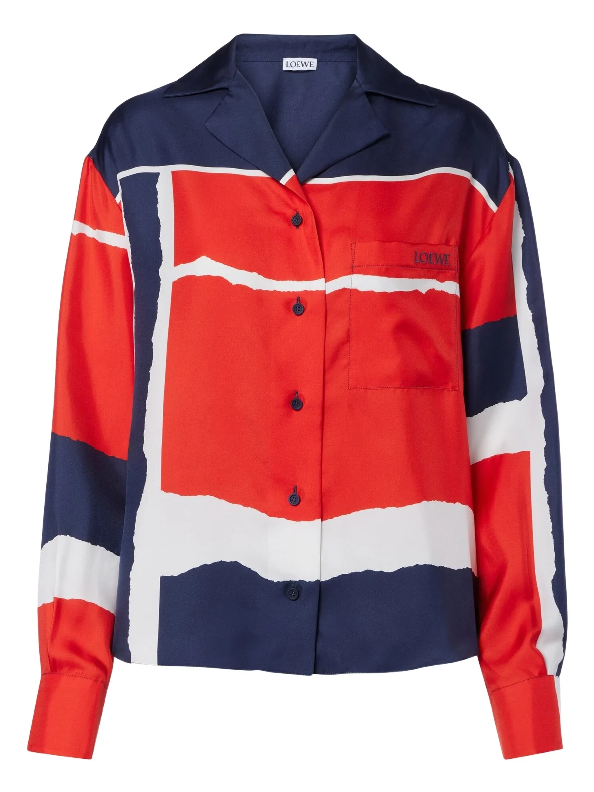 Printed silk twill shirt Printed silk twill shirt