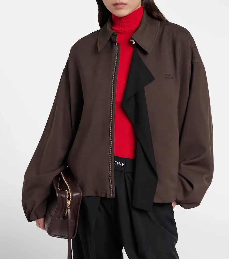Loewe Double L paneled blouson jacket | Thumbnail 2 Loewe Double L paneled blouson jacket | Thumbnail 2