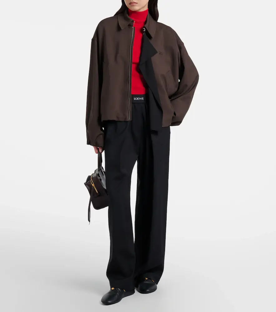 Loewe Double L paneled blouson jacket | Thumbnail 3 Loewe Double L paneled blouson jacket | Thumbnail 3