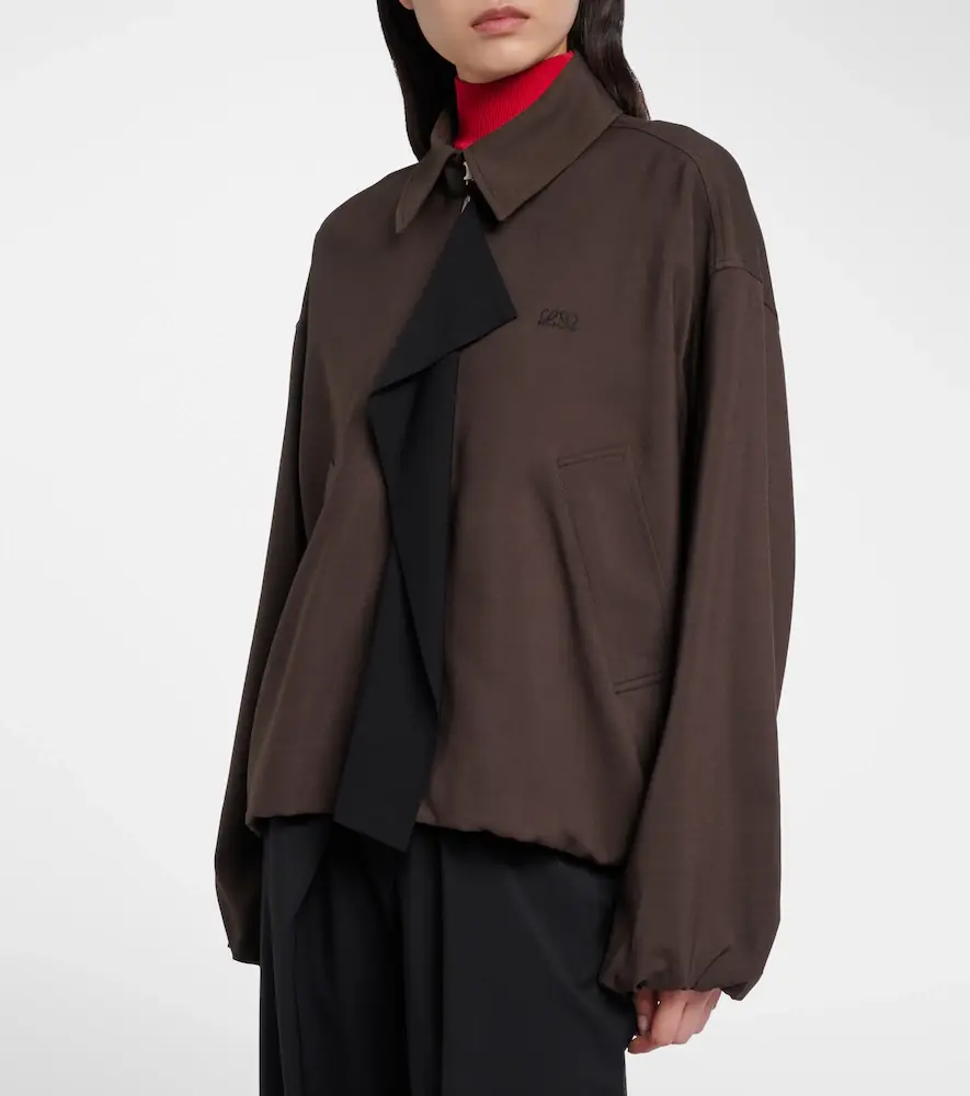 Loewe Double L paneled blouson jacket | Thumbnail 4 Loewe Double L paneled blouson jacket | Thumbnail 4