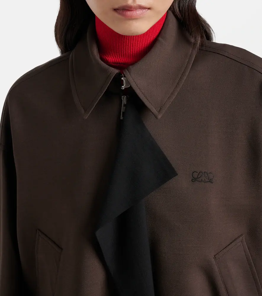 Loewe Double L paneled blouson jacket | Thumbnail 7 Loewe Double L paneled blouson jacket | Thumbnail 7