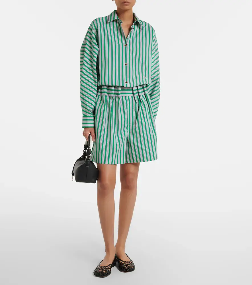 Loewe Striped cotton poplin shorts | Thumbnail 4 Loewe Striped cotton poplin shorts | Thumbnail 4