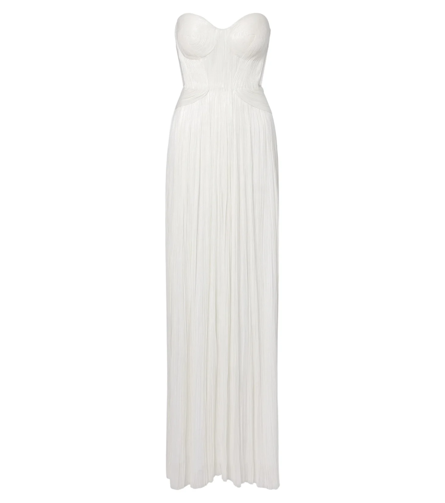 Kamina cutout silk tulle bustier gown
