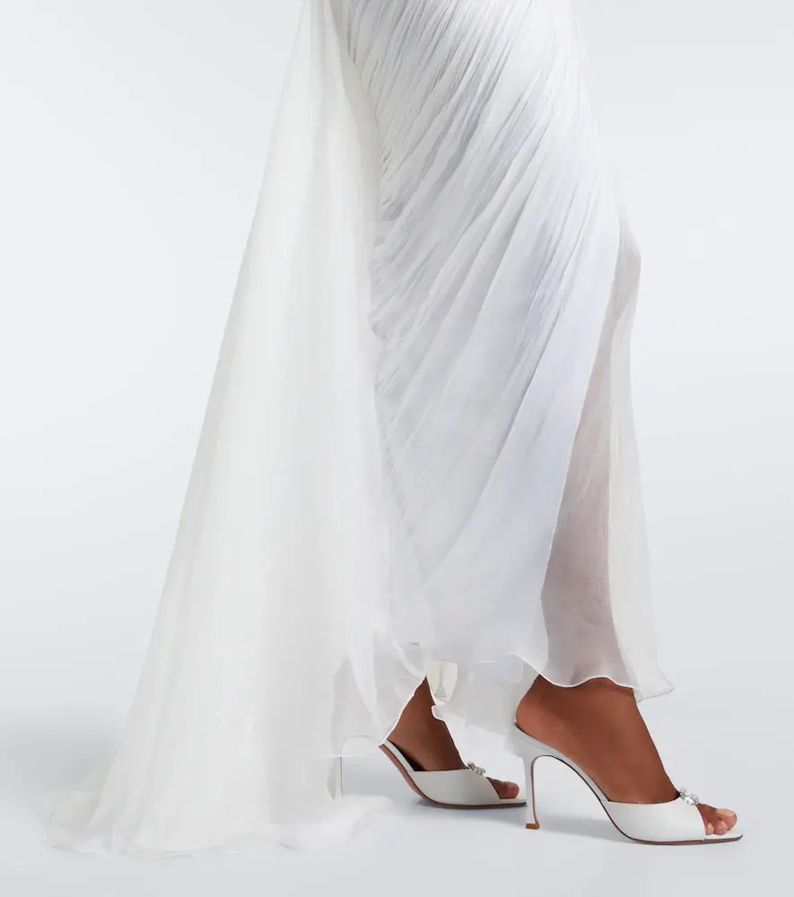 Maria Lucia Hohan Cecilia draped silk muslin bustier gown | Thumbnail 4 Maria Lucia Hohan Cecilia draped silk muslin bustier gown | Thumbnail 4