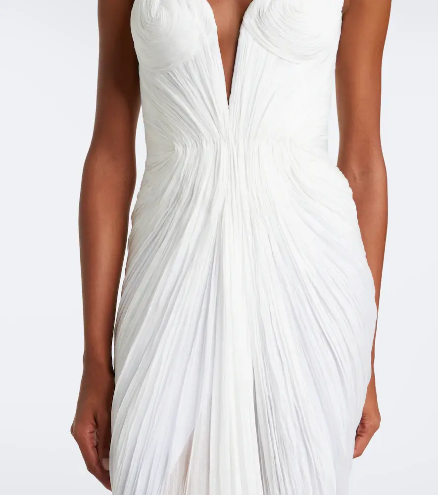 Maria Lucia Hohan Cecilia draped silk muslin bustier gown | Thumbnail 5 Maria Lucia Hohan Cecilia draped silk muslin bustier gown | Thumbnail 5