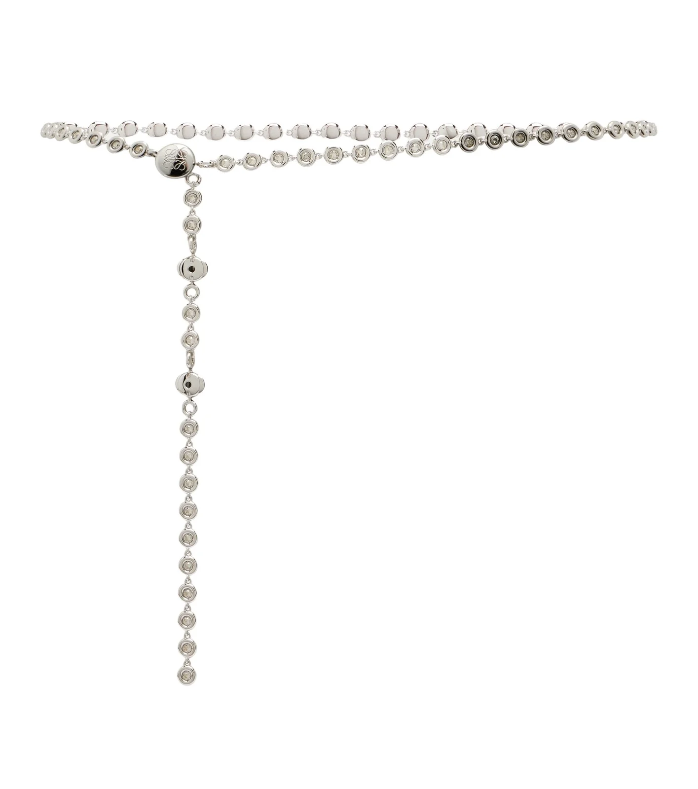 Crystal-embellished chain belt Crystal-embellished chain belt