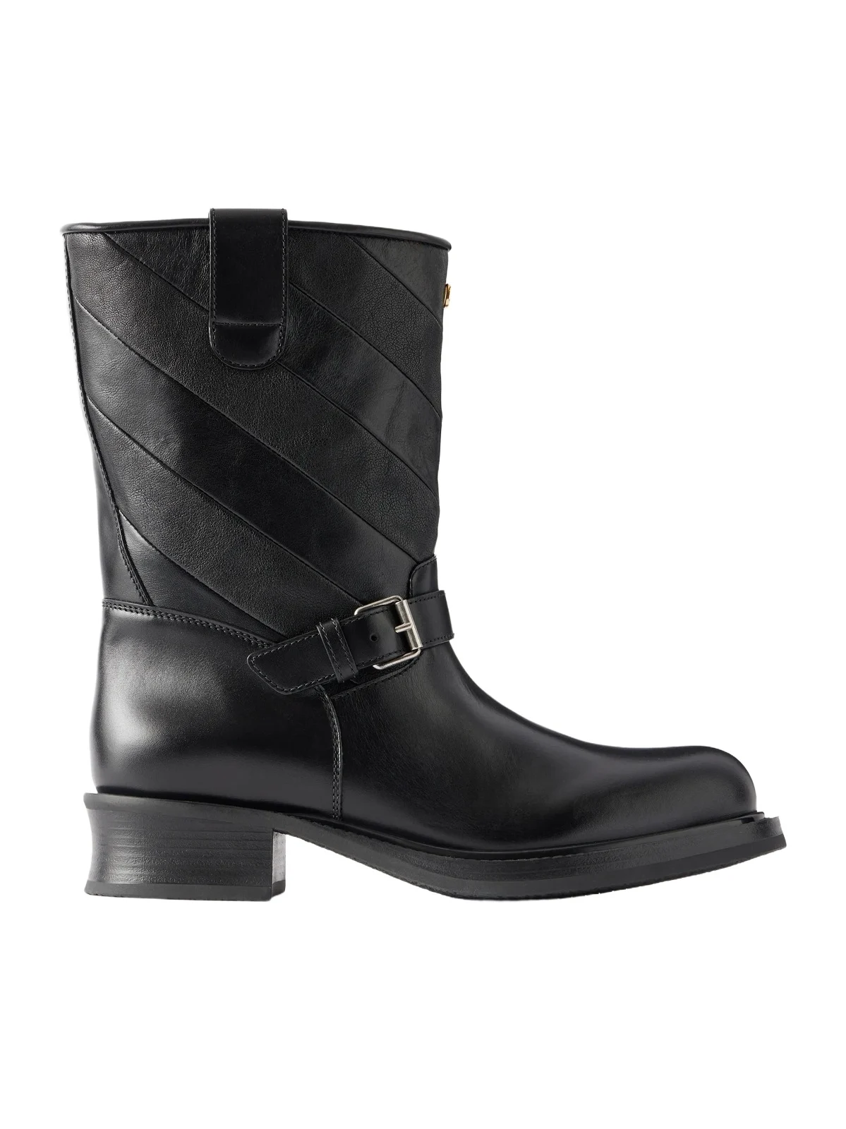 Valentino Garavani Rayons 40 Patchwork Leather Ankle Boots