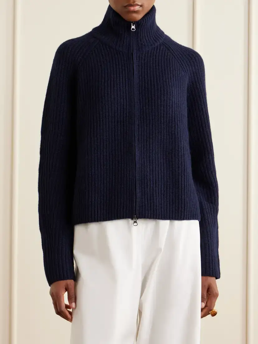 Lisa Yang Sadie Ribbed Cashmere Cardigan | Thumbnail 3