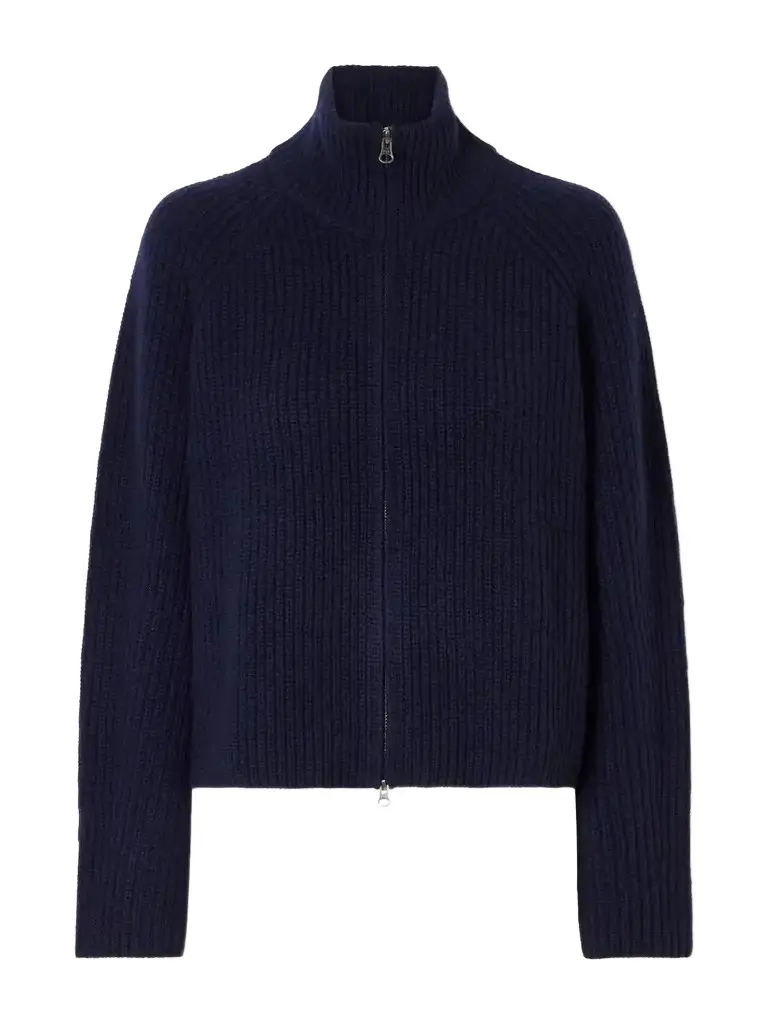 Lisa Yang Sadie Ribbed Cashmere Cardigan | Image 1 Lisa Yang Sadie Ribbed Cashmere Cardigan | Image 1