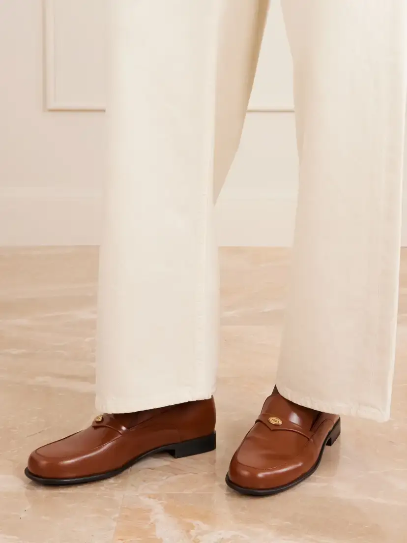 Tod's Gomma 19 Logo-embellished Leather Loafers | Thumbnail 2 Tod's Gomma 19 Logo-embellished Leather Loafers | Thumbnail 2
