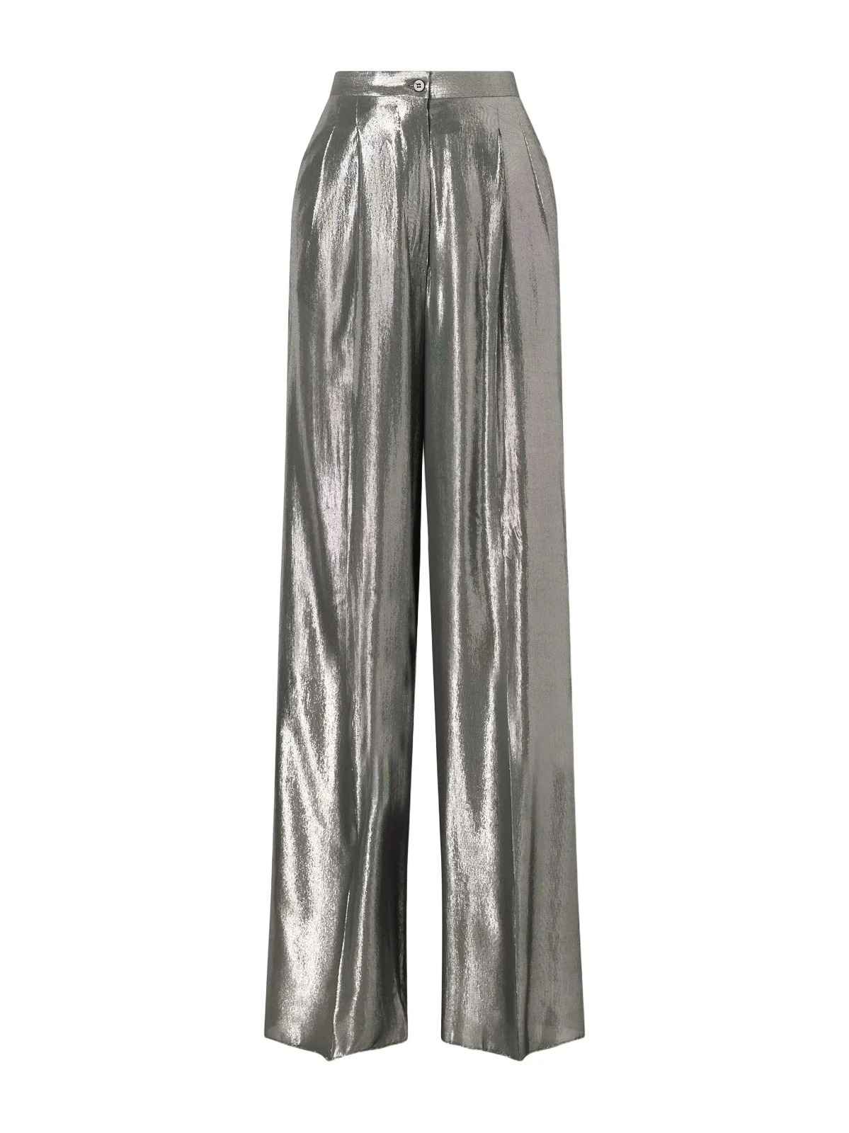 Giuliva Heritage The Elsa Pleated Lamé Wide-leg Pants