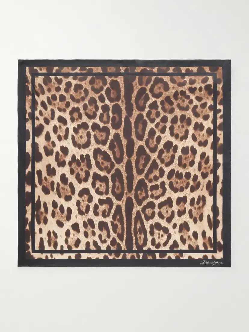 Dolce & Gabbana Leopard-print Silk-twill Scarf | Thumbnail 3 Dolce & Gabbana Leopard-print Silk-twill Scarf | Thumbnail 3