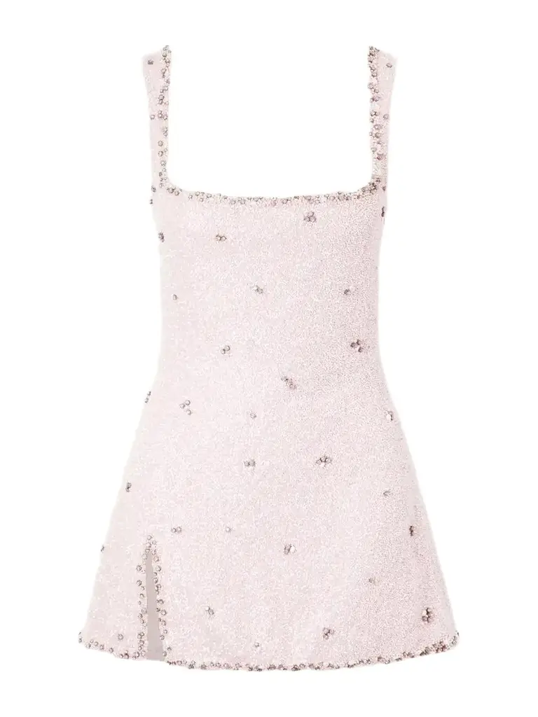 Clio Peppiatt Athena Embellished Stretch-mesh Mini Dress | Image 1 Clio Peppiatt Athena Embellished Stretch-mesh Mini Dress | Image 1
