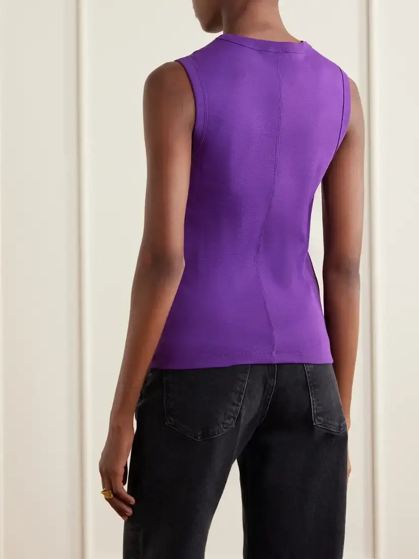 FLORE FLORE Jill Organic Cotton-jersey Tank | Thumbnail 3 FLORE FLORE Jill Organic Cotton-jersey Tank | Thumbnail 3