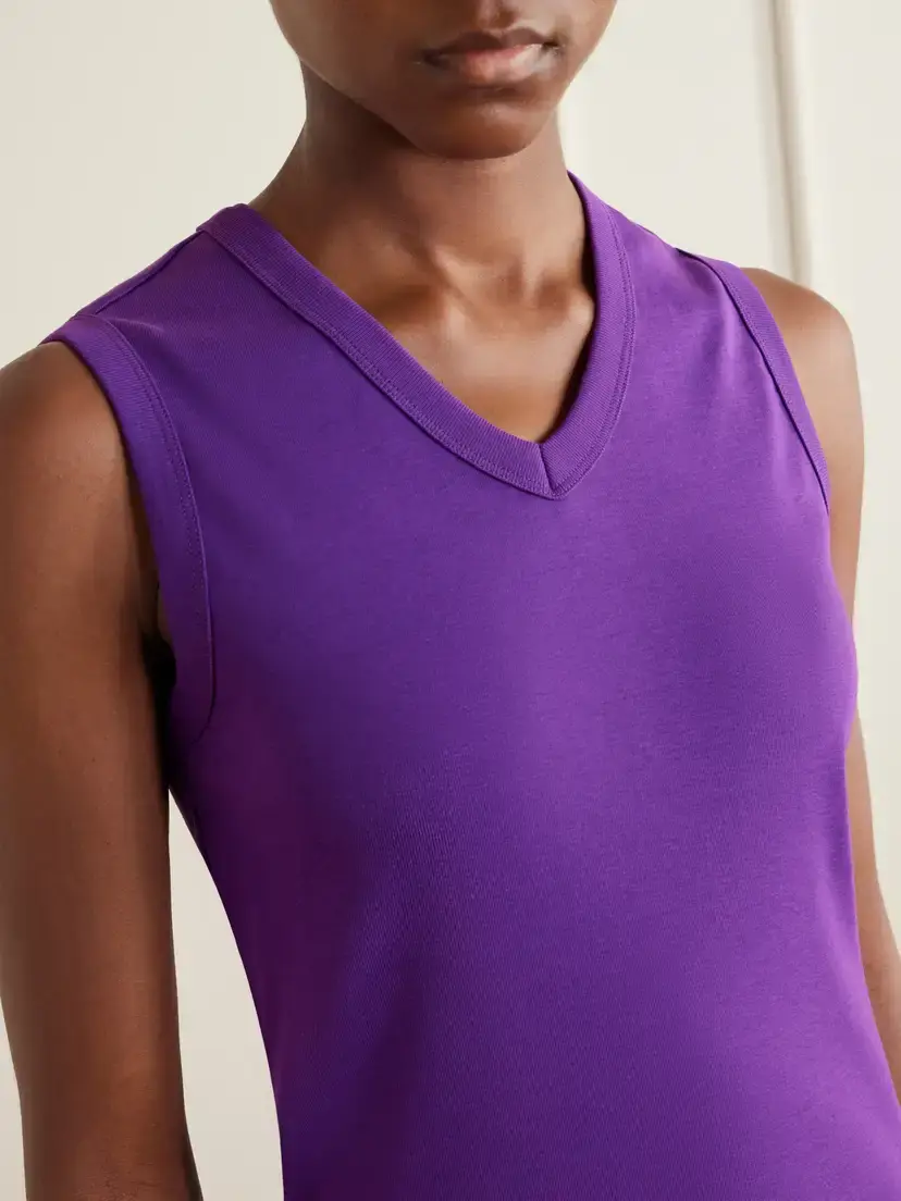 FLORE FLORE Jill Organic Cotton-jersey Tank | Thumbnail 4 FLORE FLORE Jill Organic Cotton-jersey Tank | Thumbnail 4