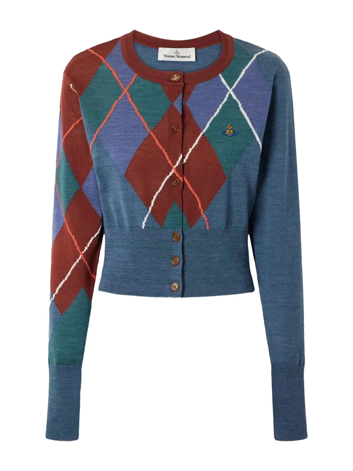 Logo-embroidered Checked Wool And Cotton-blend Cardigan - Multi Logo-embroidered Checked Wool And Cotton-blend Cardigan - Multi