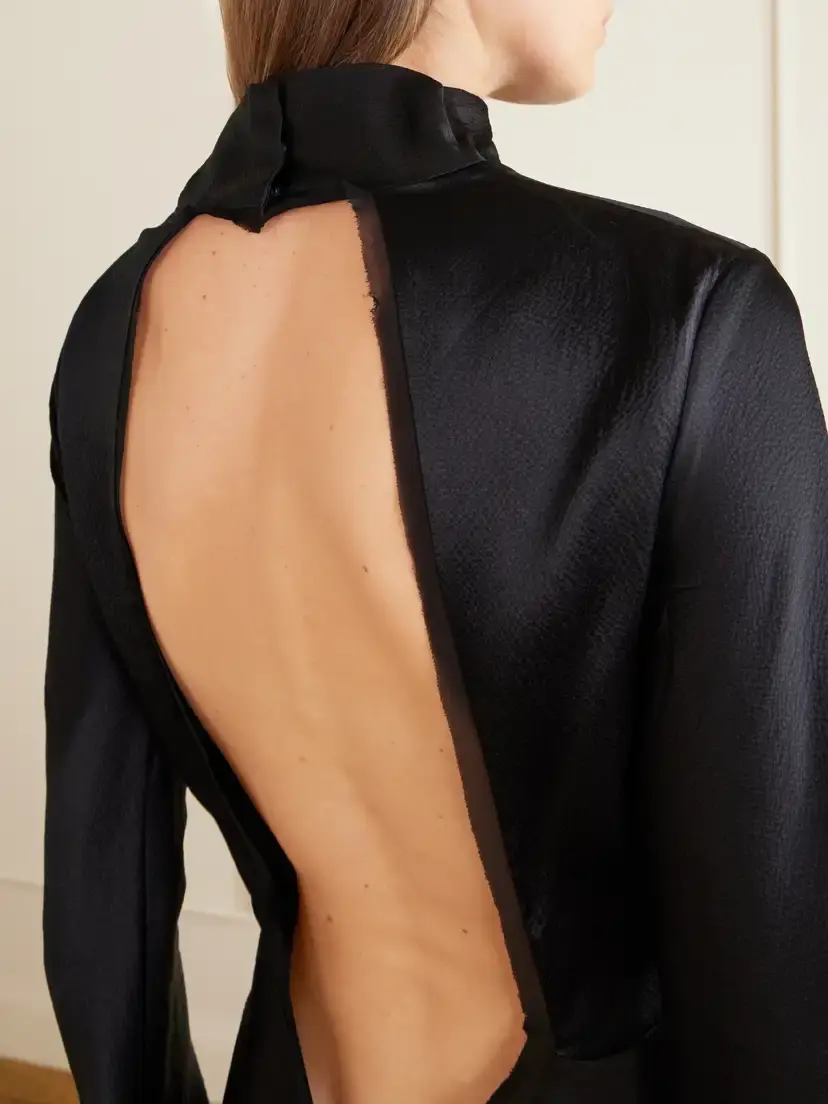 Tove Gio Open-back Silk-cloqué Maxi Dress | Thumbnail 5 Tove Gio Open-back Silk-cloqué Maxi Dress | Thumbnail 5