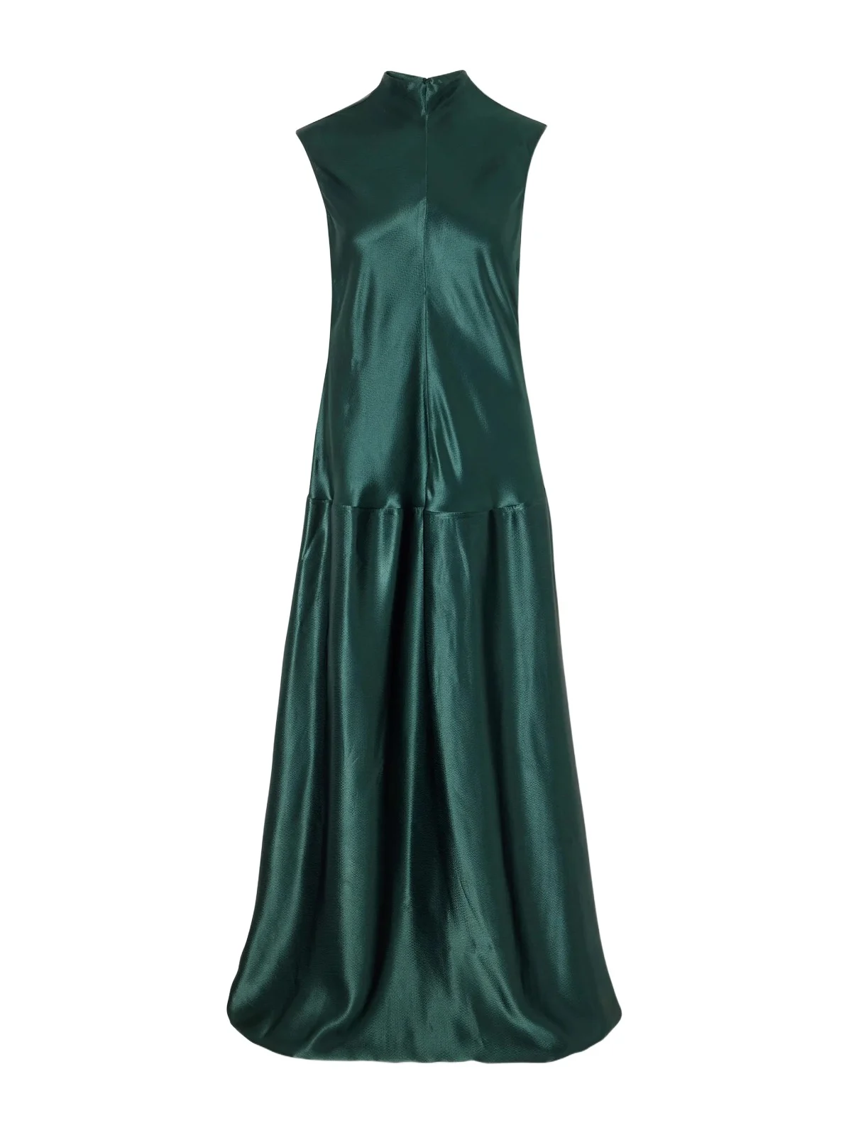 Nyx Gathered Hammered-satin Maxi Dress Nyx Gathered Hammered-satin Maxi Dress