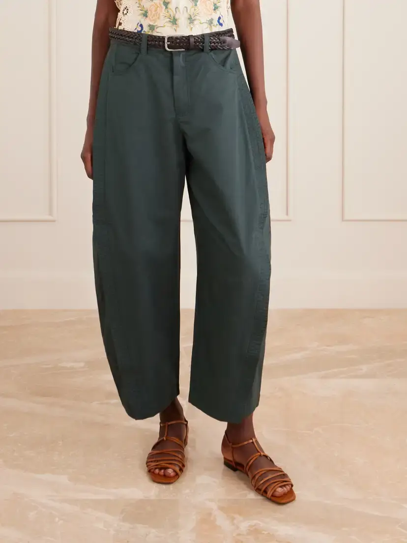 Sea Odessa Belted Cotton Wide-leg Pants | Thumbnail 3 Sea Odessa Belted Cotton Wide-leg Pants | Thumbnail 3
