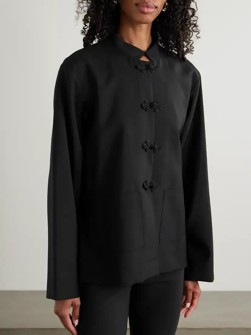RÓHE Wool And Mohair-blend Jacket - Black | Thumbnail 3 RÓHE Wool And Mohair-blend Jacket - Black | Thumbnail 3