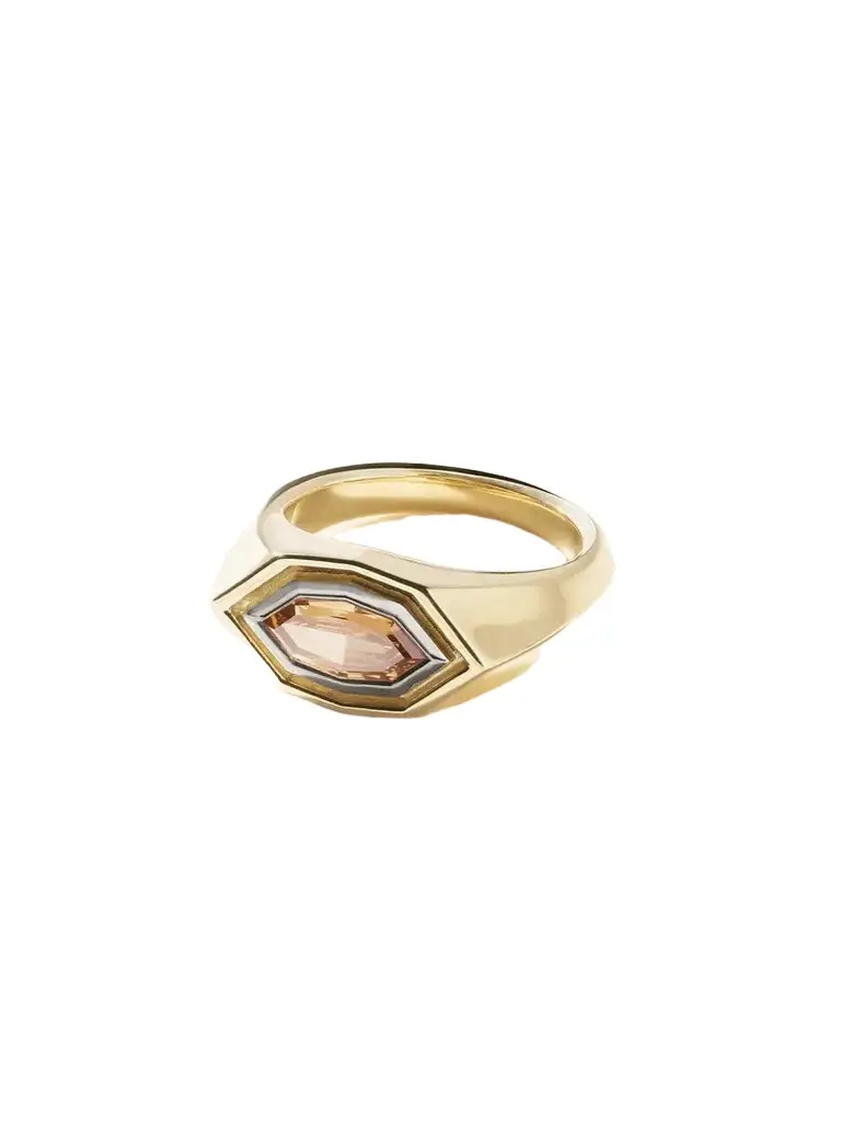 Lucy Delius Insignia 18-karat Gold Diamond Ring