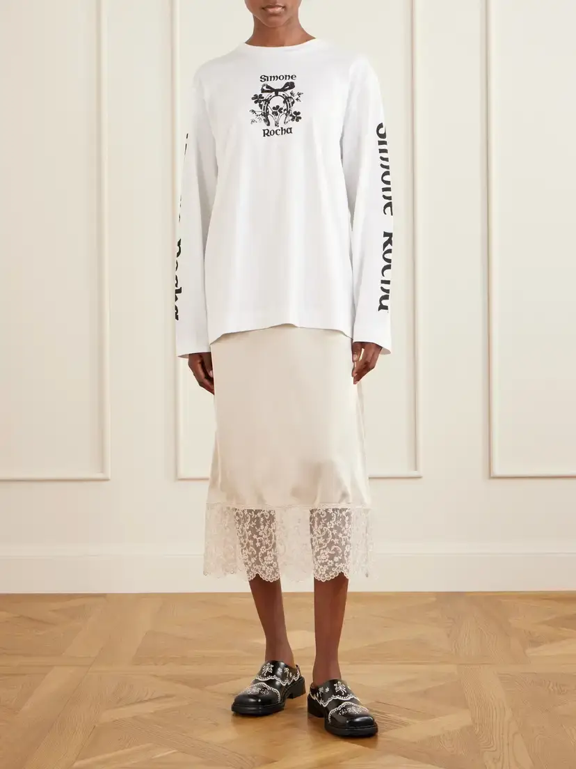 Simone Rocha Logo-printed Cotton-jersey T-shirt | Thumbnail 2