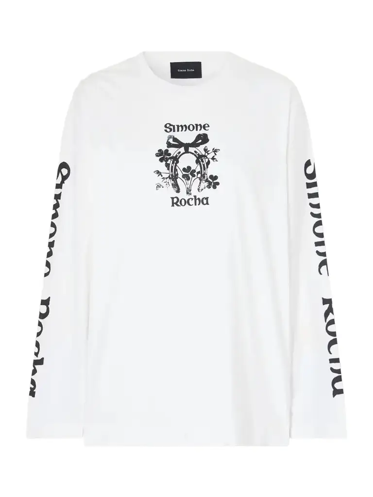 Simone Rocha Logo-printed Cotton-jersey T-shirt | Image 1 Simone Rocha Logo-printed Cotton-jersey T-shirt | Image 1