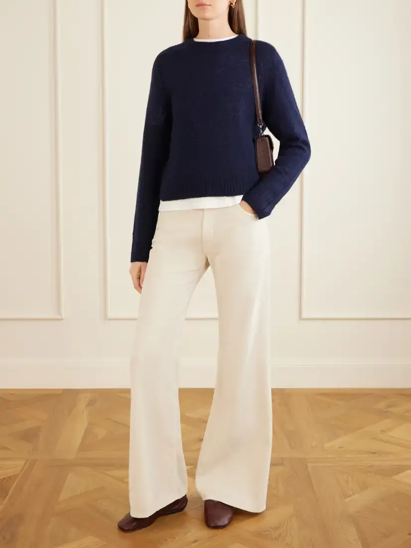 Lisa Yang Solene Cashmere And Silk-blend Sweater - Blue | Thumbnail 2