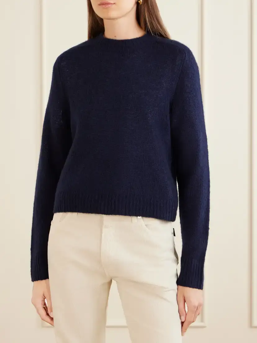 Lisa Yang Solene Cashmere And Silk-blend Sweater - Blue | Thumbnail 3