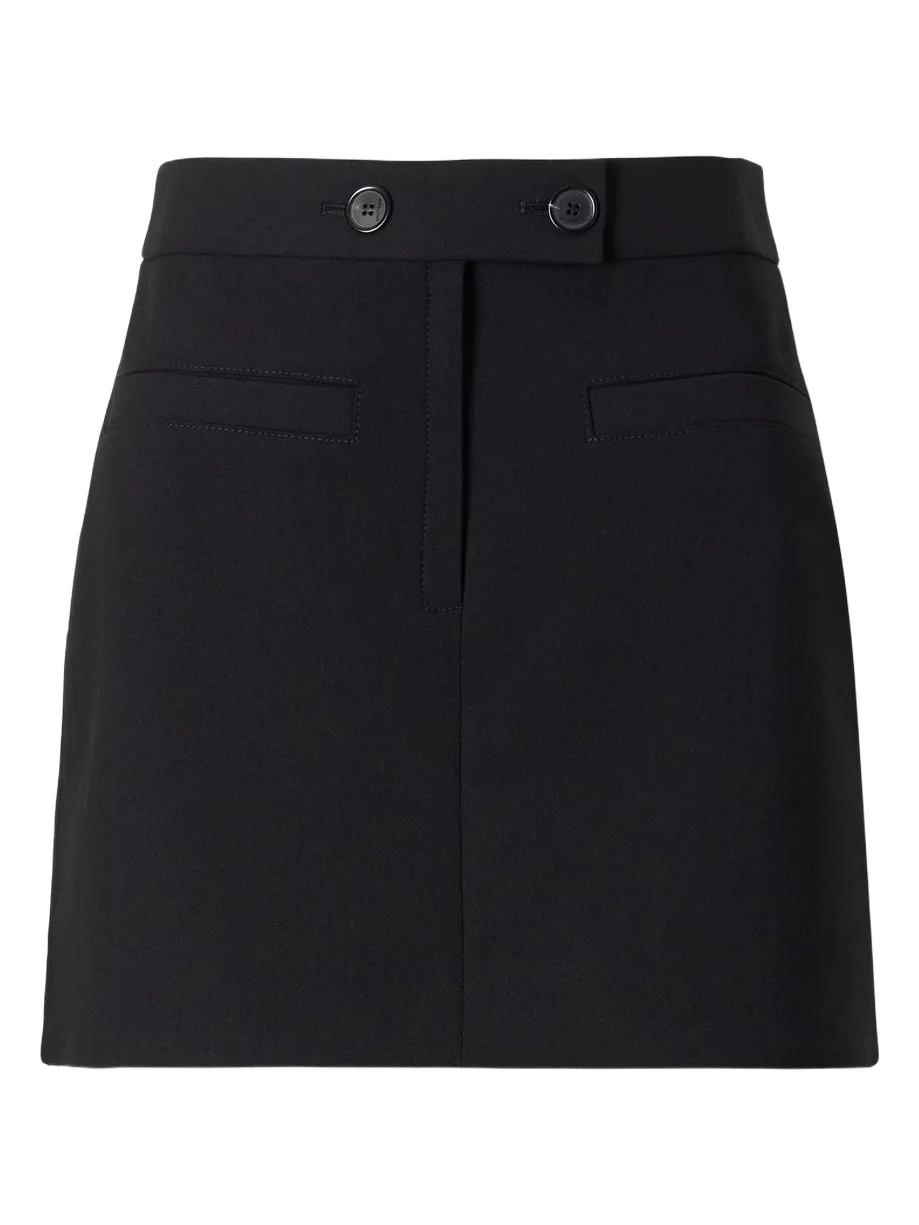 Logo-embroidered Twill Mini Skirt Logo-embroidered Twill Mini Skirt