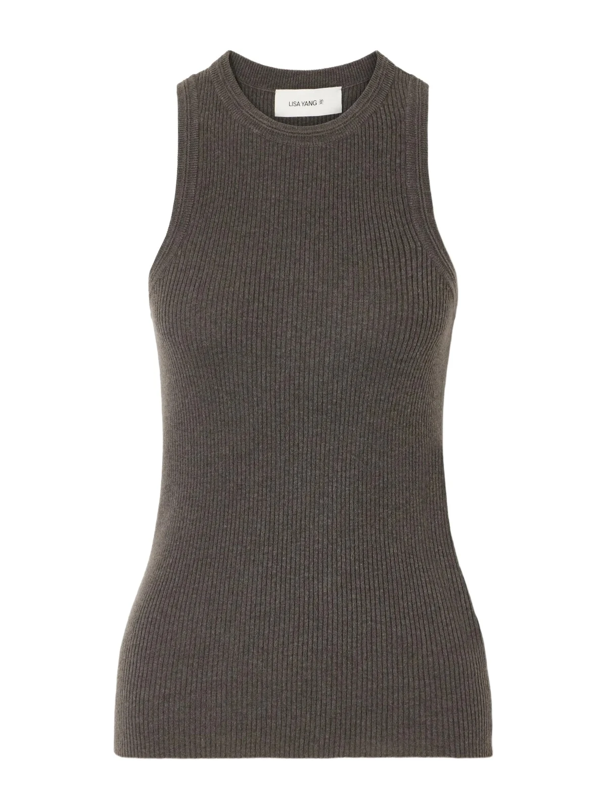 Amya Ribbed Cotton And Cashmere-blend Tank - Brown Amya Ribbed Cotton And Cashmere-blend Tank - Brown