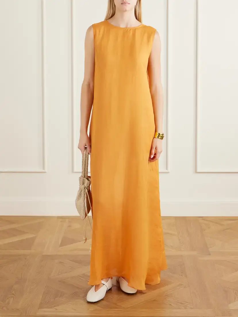 LESET Niko Ramie-gauze Maxi Dress | Thumbnail 2