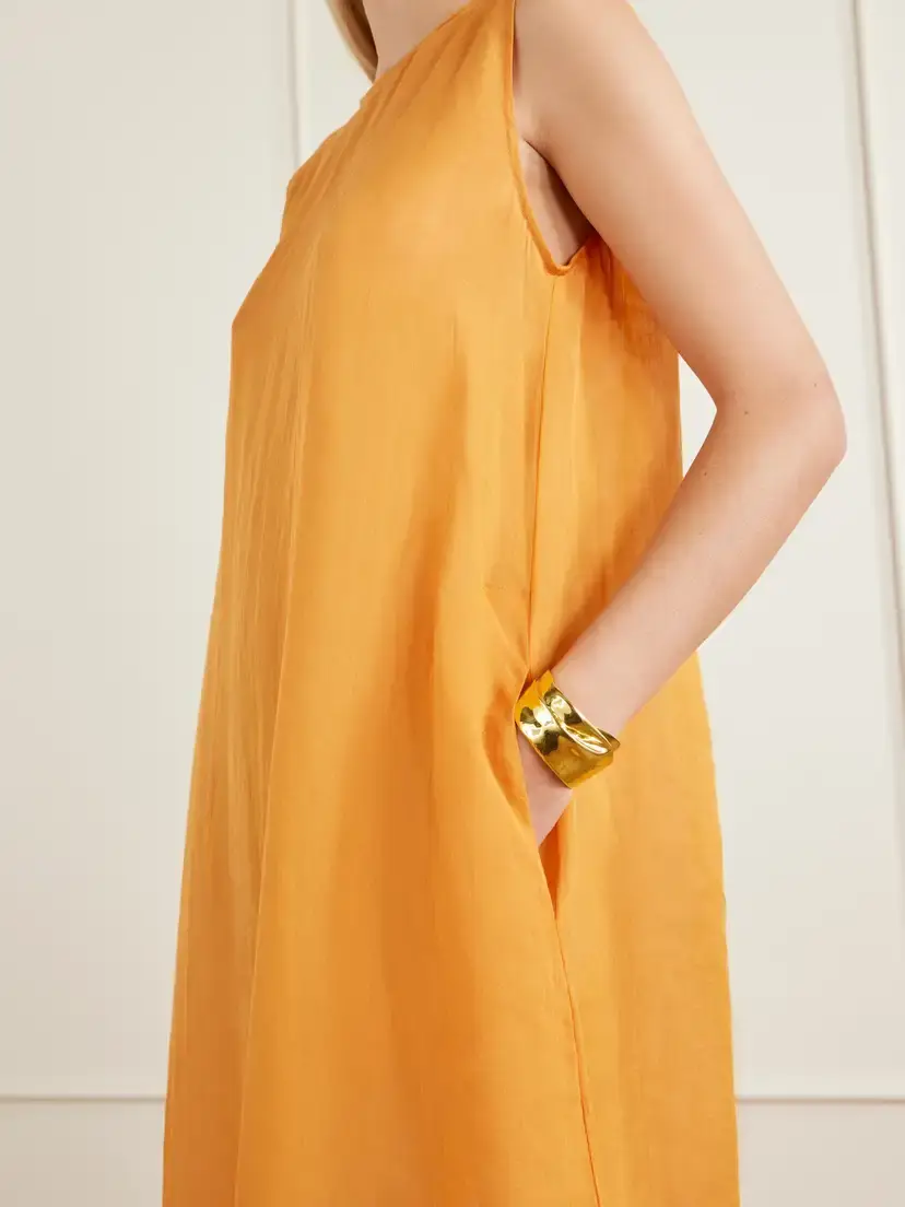 LESET Niko Ramie-gauze Maxi Dress | Thumbnail 4