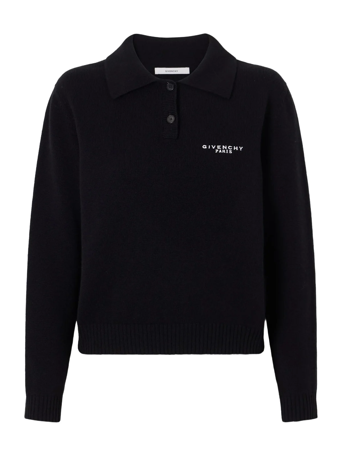 Logo-embroidered Wool And Cashmere-blend Polo Sweater Logo-embroidered Wool And Cashmere-blend Polo Sweater