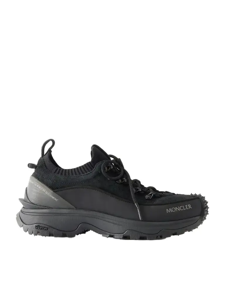Moncler Trailgrip Lite3 Rubber-trimmed Suede Sneakers | Image 1 Moncler Trailgrip Lite3 Rubber-trimmed Suede Sneakers | Image 1