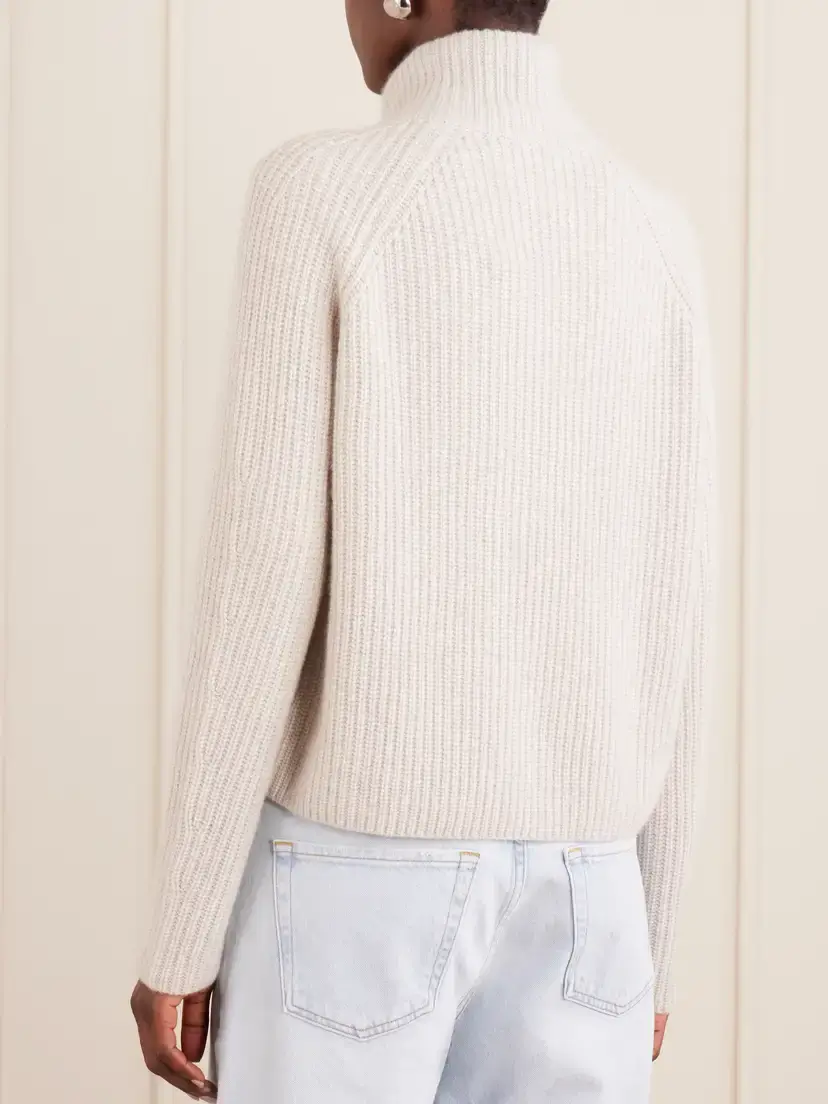 Lisa Yang Sadie Ribbed Cashmere Cardigan | Thumbnail 4