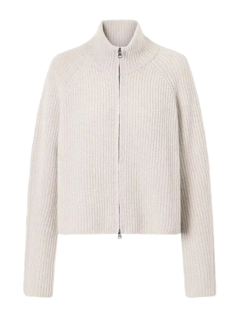 Lisa Yang Sadie Ribbed Cashmere Cardigan | Image 1 Lisa Yang Sadie Ribbed Cashmere Cardigan | Image 1