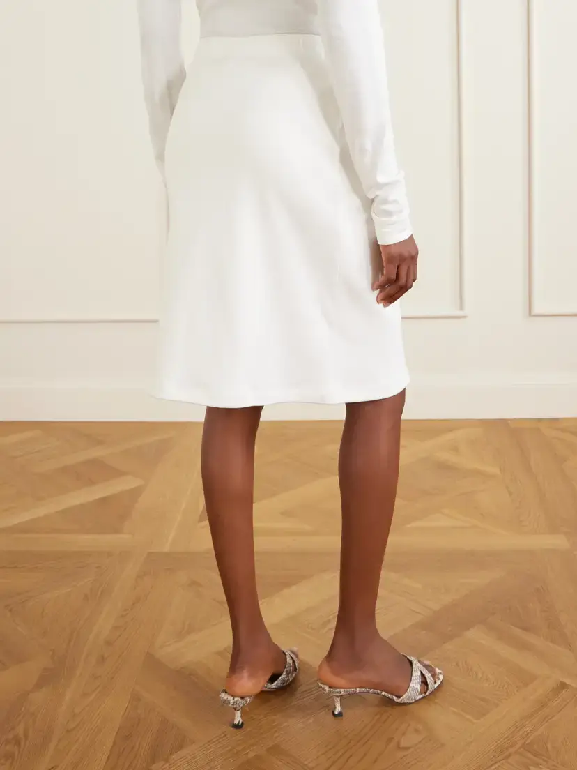 FLORE FLORE Marie Organic Cotton-jersey Midi Skirt | Thumbnail 4